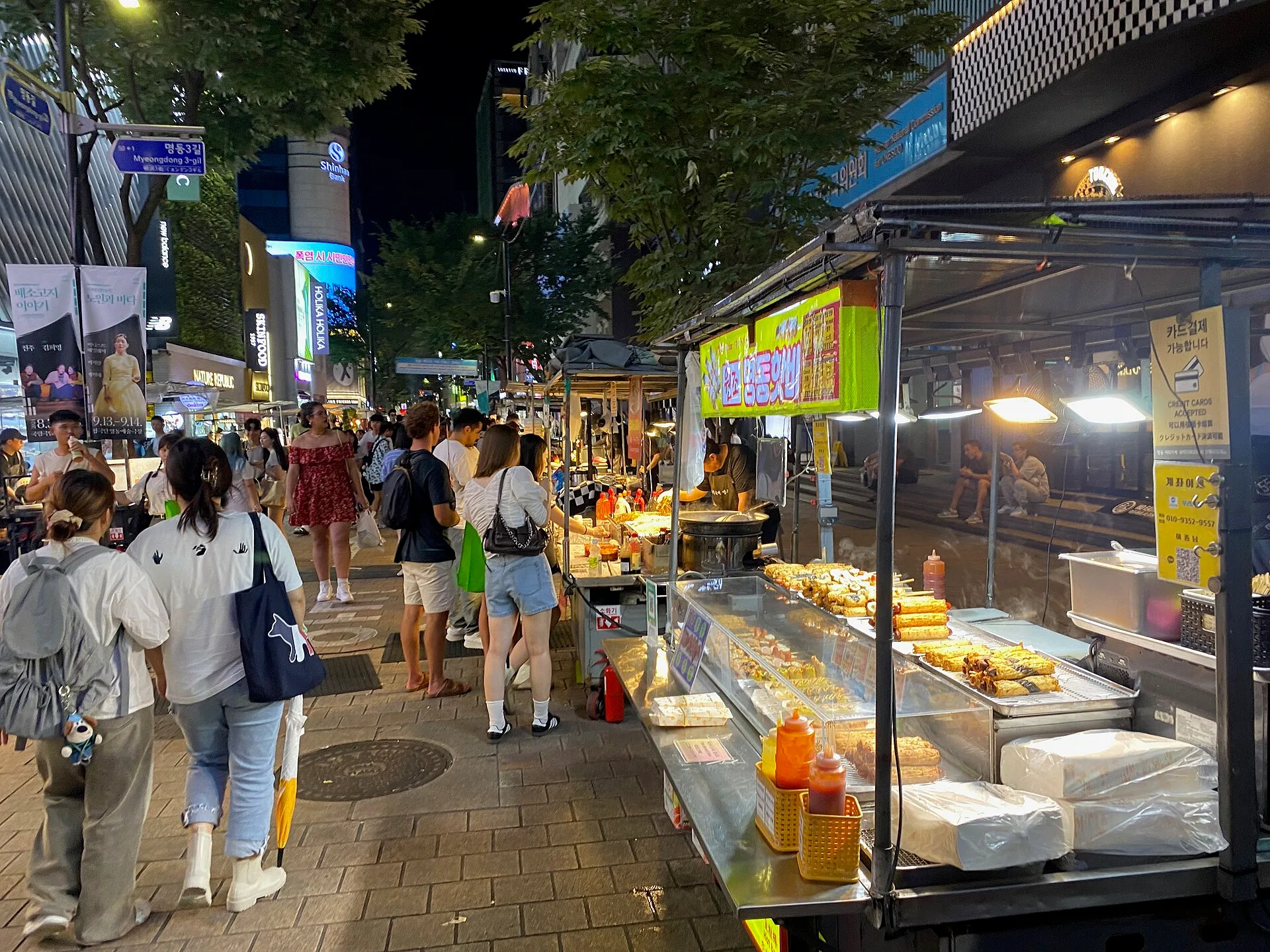 Myeongdong night market seoul