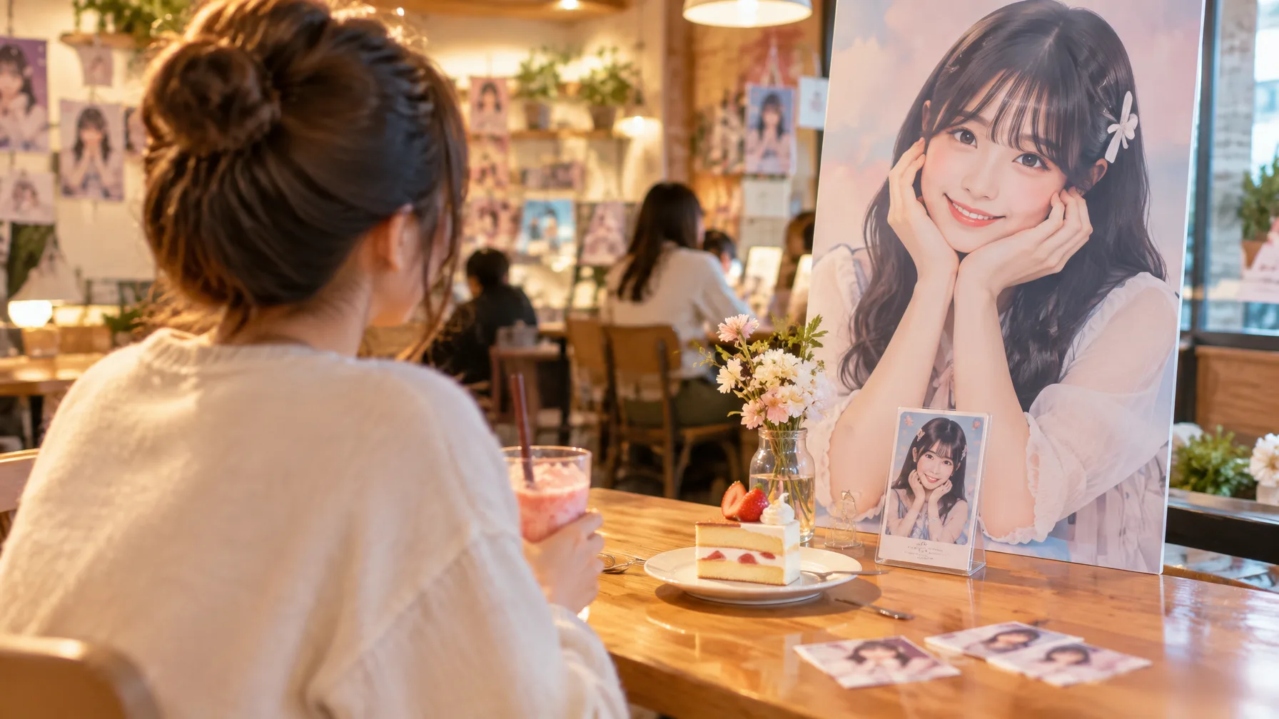 The direct idol connections, café by café