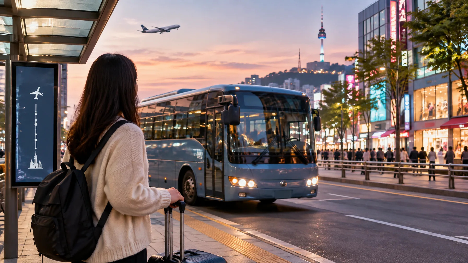 Choosing a “myeongdong korea airport” route by the last leg